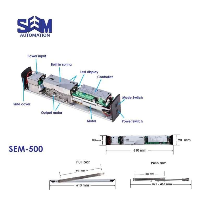 Heavy Duty Automatic Swing Door SEM 500