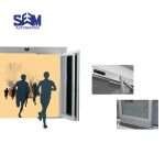 SEM-BREAKOUT automatic sliding door operator with brushless motor and EN16005 compliance.