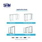 SEM-BREAKOUT automatic sliding door operator with brushless motor and EN16005 compliance.