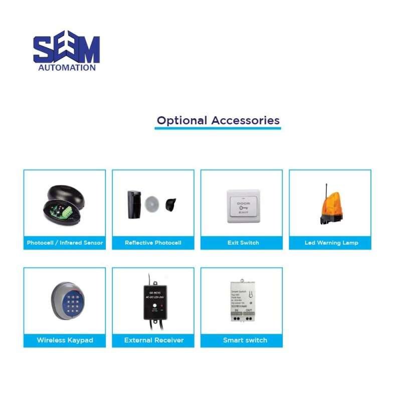 SEM 1200 AC sliding gate motor with smartphone control for heavy gates