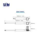 SEM P300DC swing gate motor with smartphone control