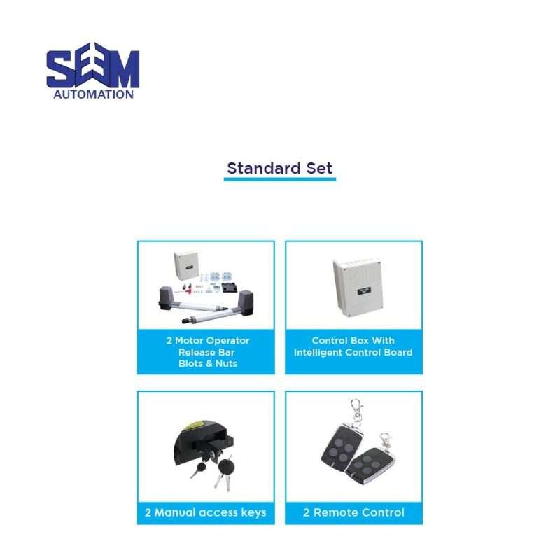 SEM P300DC swing gate motor with smartphone control
