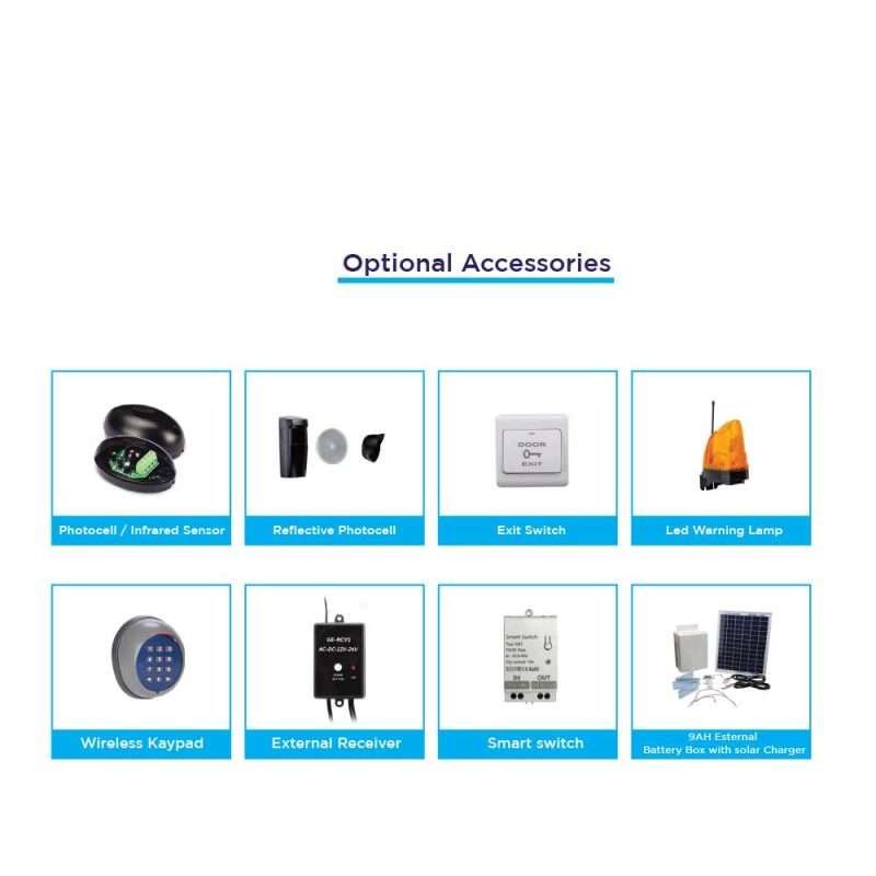 SEM P400AC swing gate motor with articulated arm and smartphone control