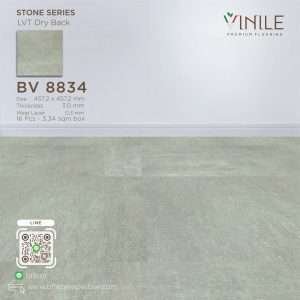 Vinile LVT Stone Series flooring, Product Code BV 8834, showcasing a realistic stone pattern