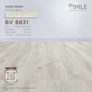 Vinile LVT Wood Series flooring, Product Code BV 8831, showcasing a realistic stone pattern