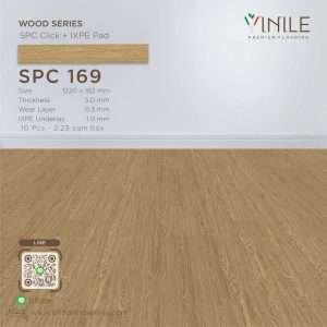 Vinile SPC Wood Series flooring, Product Code SPC 169, showcasing wood grain pattern