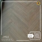 VINILE SPC Click Flooring Code HB 239 Herringboneseries medium light tone look, 5 mm thick, 100% waterproof.