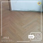 VINILE SPC Click Flooring Code HB 239 Herringboneseries medium light tone look, 5 mm thick, 100% waterproof.