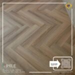 VINILE SPC Click Flooring Code HB 618 Herringboneseries medium light tone look, 5 mm thick, 100% waterproof.
