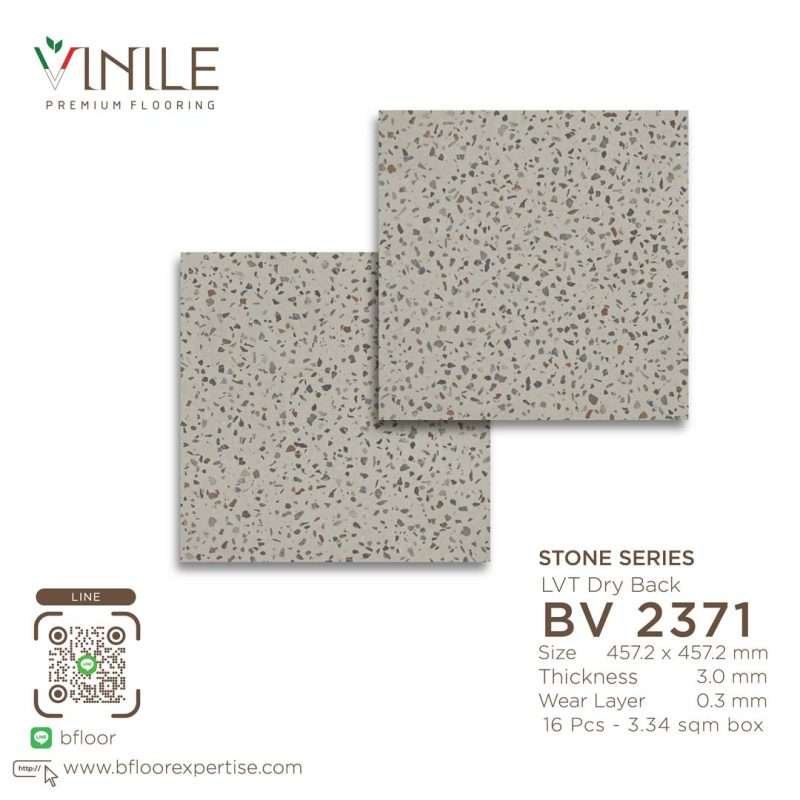 Vinile LVT Stone Series flooring, Product Code BV 2371, showcasing a realistic stone pattern