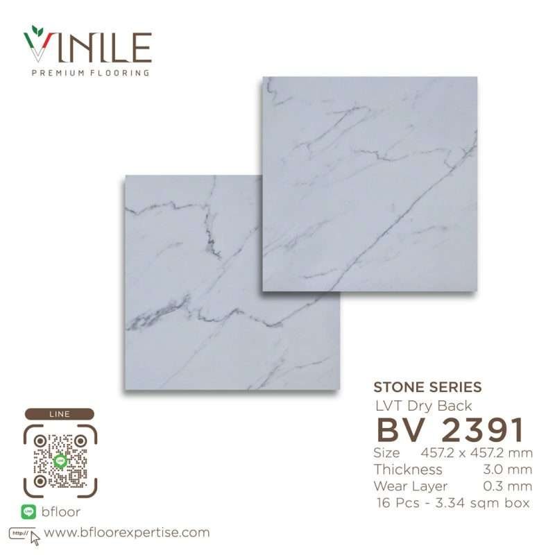 Vinile LVT Stone Series flooring, Product Code BV 2391, showcasing a realistic stone pattern