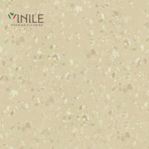 Homogeneous PVC flooring roll in Brown tone color – T Class durable vinyl sheet for commercial and healthcare use.
