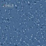 Homogeneous PVC flooring roll in Blue tone color – T Class durable vinyl sheet for commercial and healthcare use.