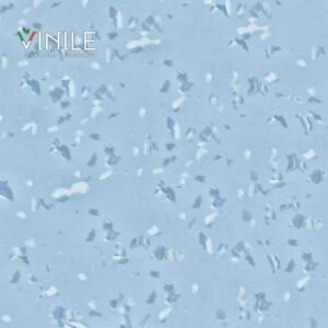 Homogeneous PVC flooring roll in Blue tone color – T Class durable vinyl sheet for commercial and healthcare use.