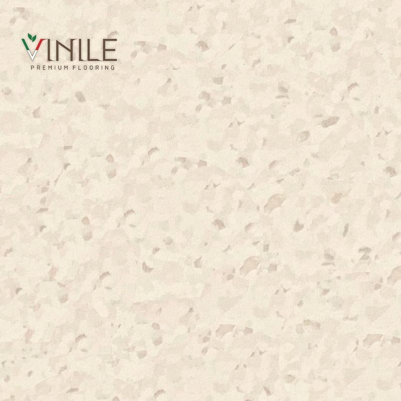 Graniglia collection - GL 8262 - Avorio.png Homogeneous PVC flooring roll in Cream tone color – T Class durable vinyl sheet for commercial and healthcare use.