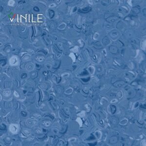 Homogeneous PVC flooring roll in Blue tone color – T Class durable vinyl sheet for commercial and healthcare use.