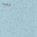 Homogeneous PVC flooring roll in Blue tone color – T Class durable vinyl sheet for commercial and healthcare use.