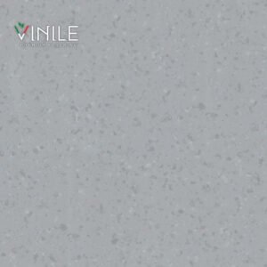 Homogeneous PVC flooring roll in Grey tone color – T Class durable vinyl sheet for commercial and healthcare use.