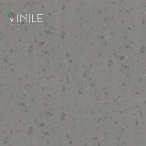 Homogeneous PVC flooring roll in Grey tone color – T Class durable vinyl sheet for commercial and healthcare use.