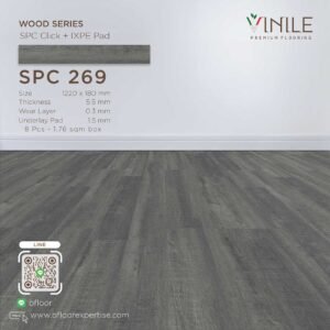 Vinile SPC Wood Series flooring, Product Code SPC 269, showcasing wood grain pattern