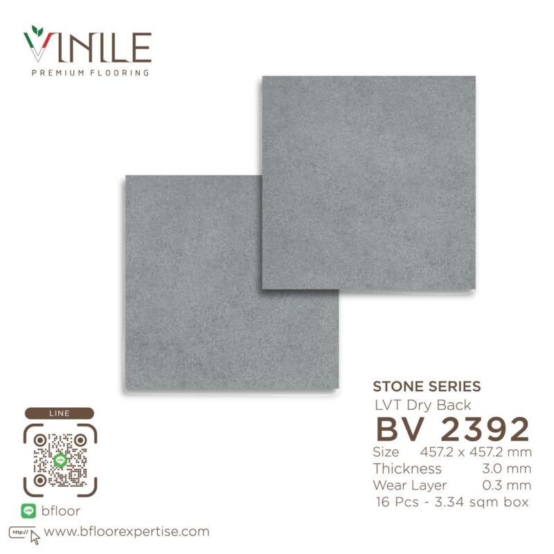 Vinile LVT Stone Series flooring, Product Code BV 2392, showcasing a realistic stone pattern
