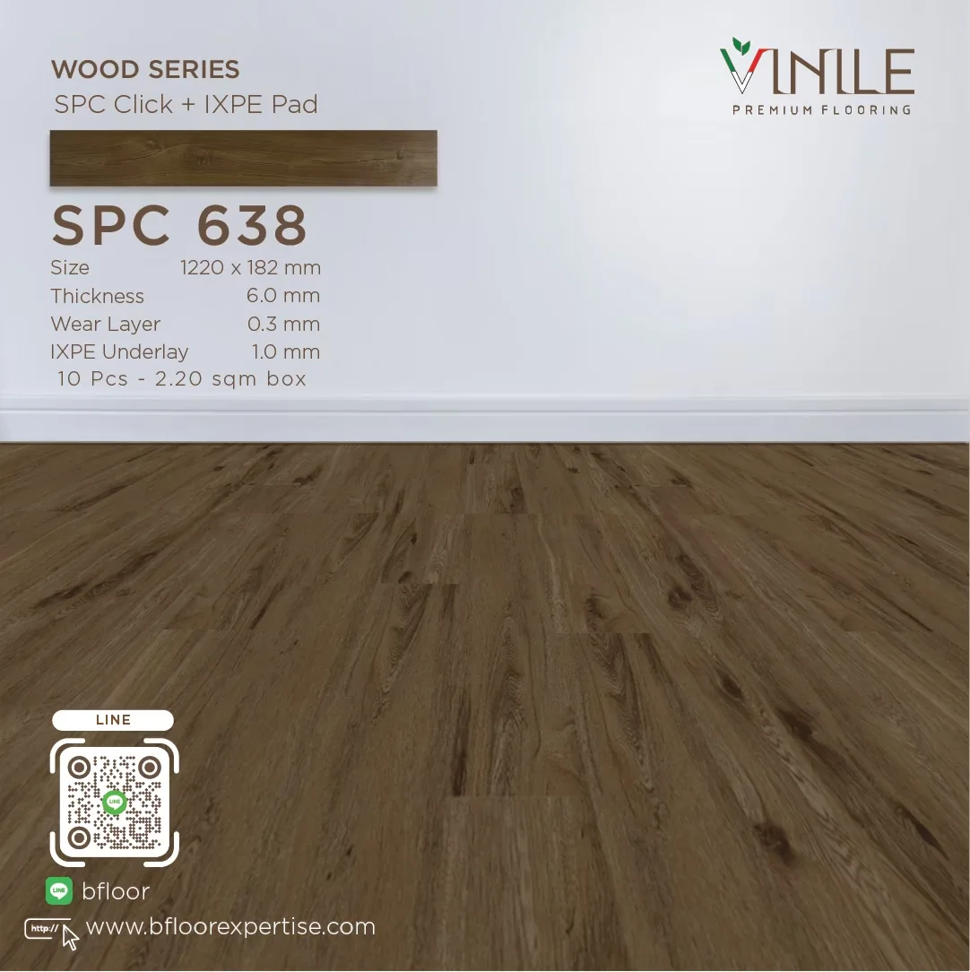 SPC Floor Wood Series Product Code SPC 638 – 3